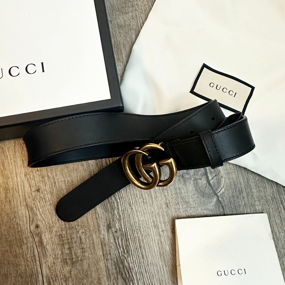 Authentic Gucci GG Marmont Thin Belt